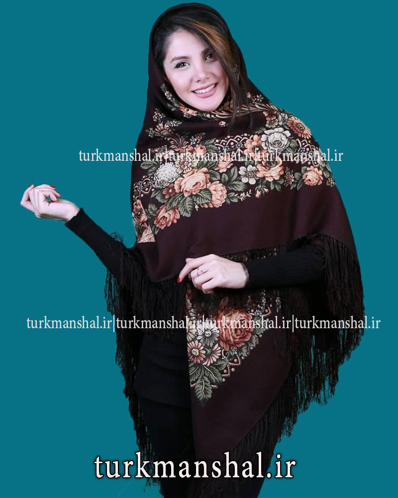 روسری ترکمنی پشمی اصیل