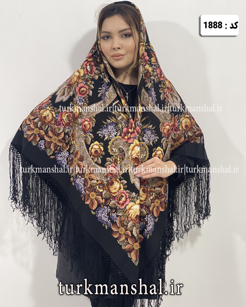 روسری ترکمنی پشمی اصیل