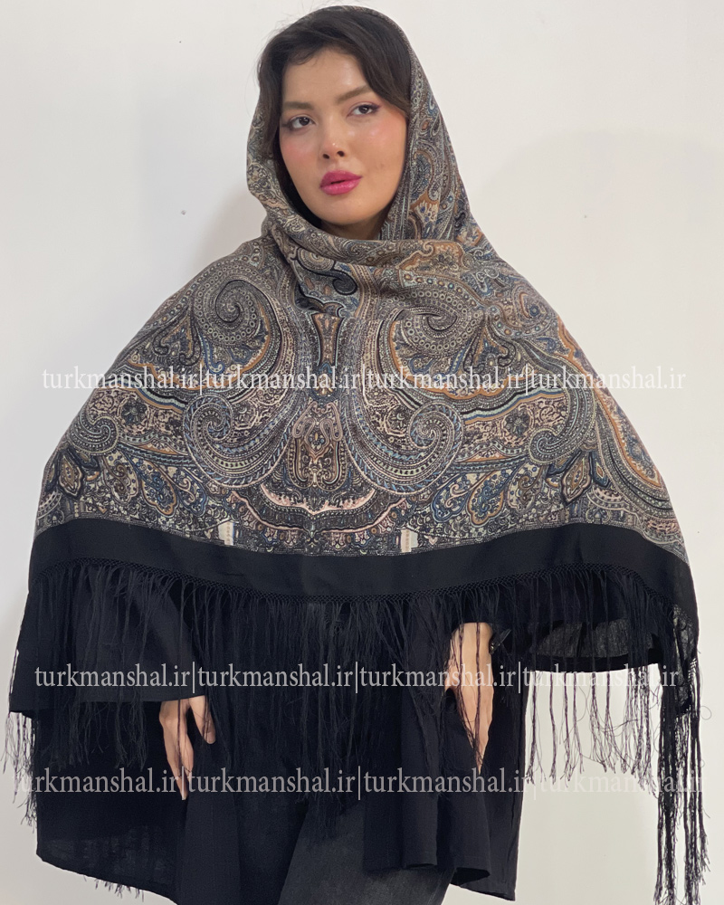 روسری ترکمنی طرح ایتالیایی