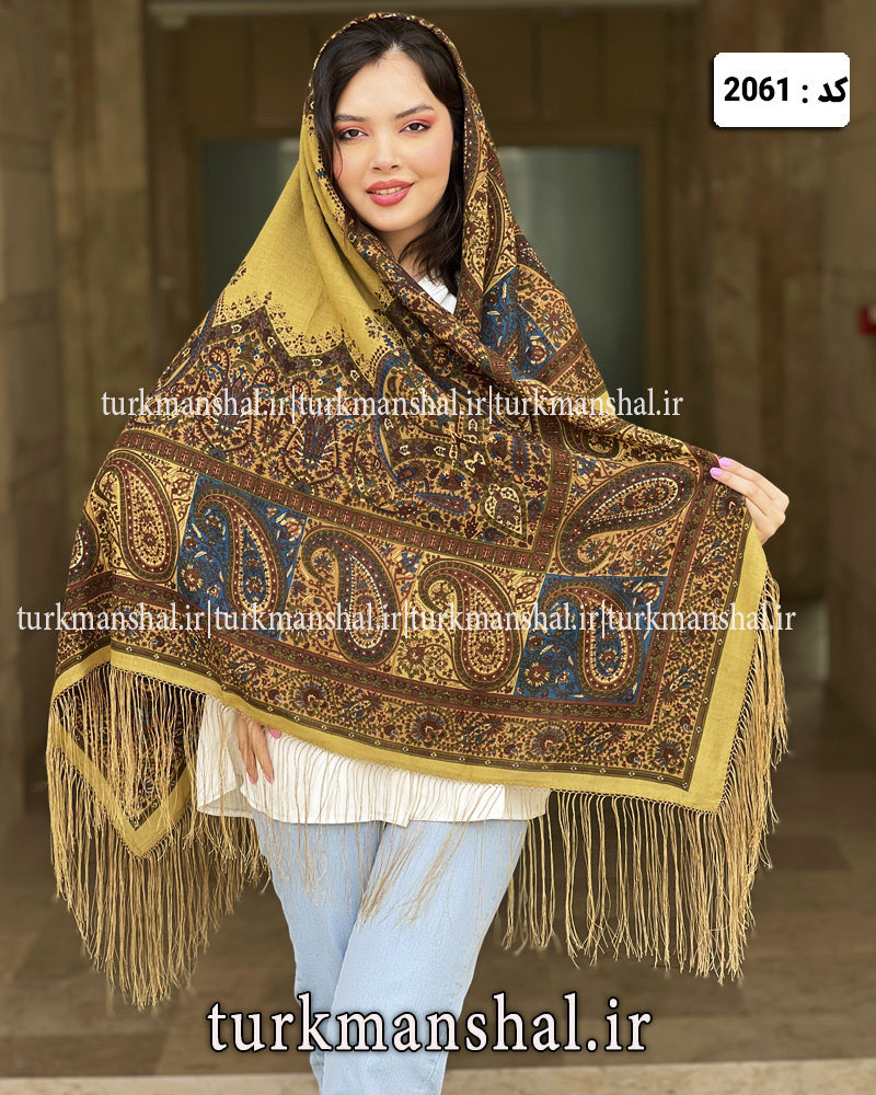 روسری ترکمنی طرح ایتالیایی