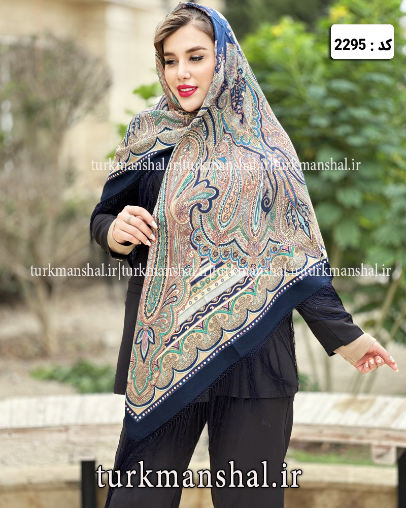 روسری ترکمنی طرح ایتالیایی