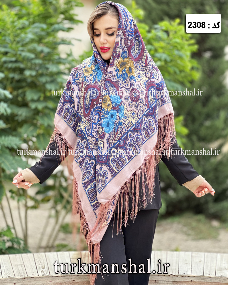 روسری ترکمنی طرح ایتالیایی