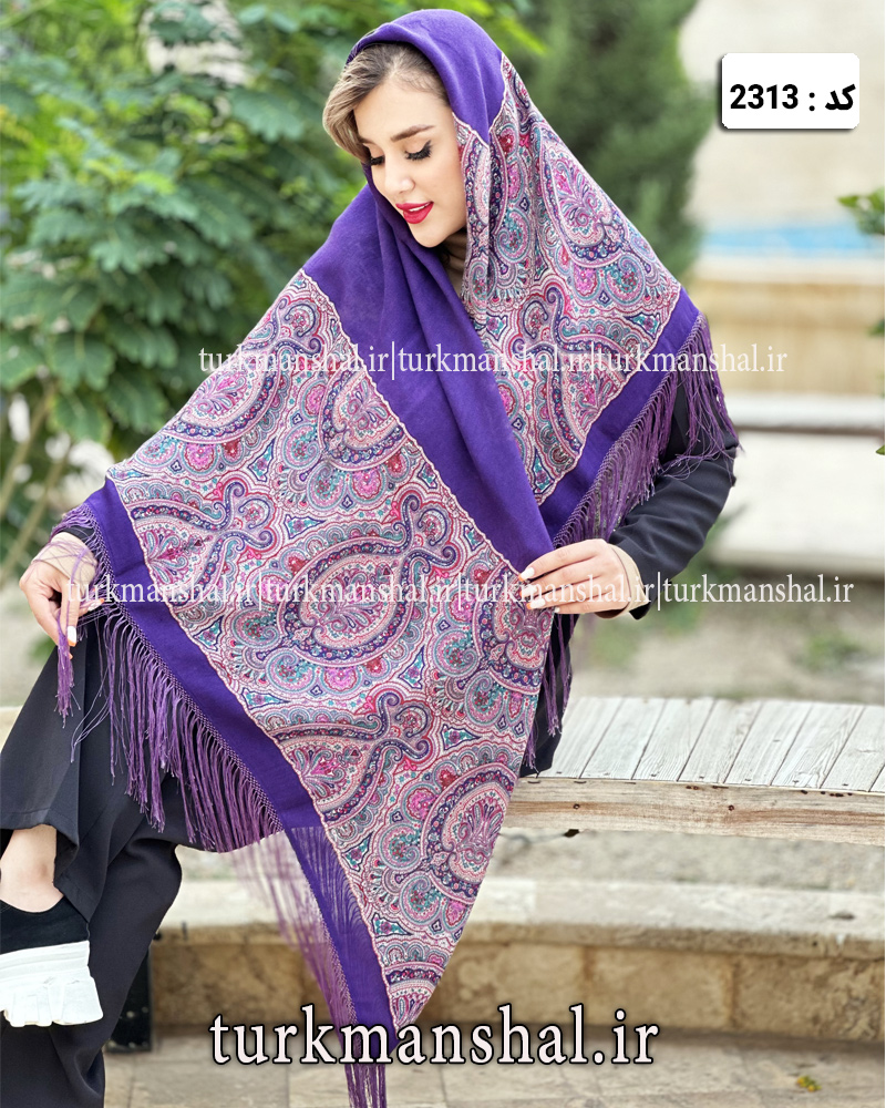 روسری ترکمنی طرح ایتالیایی