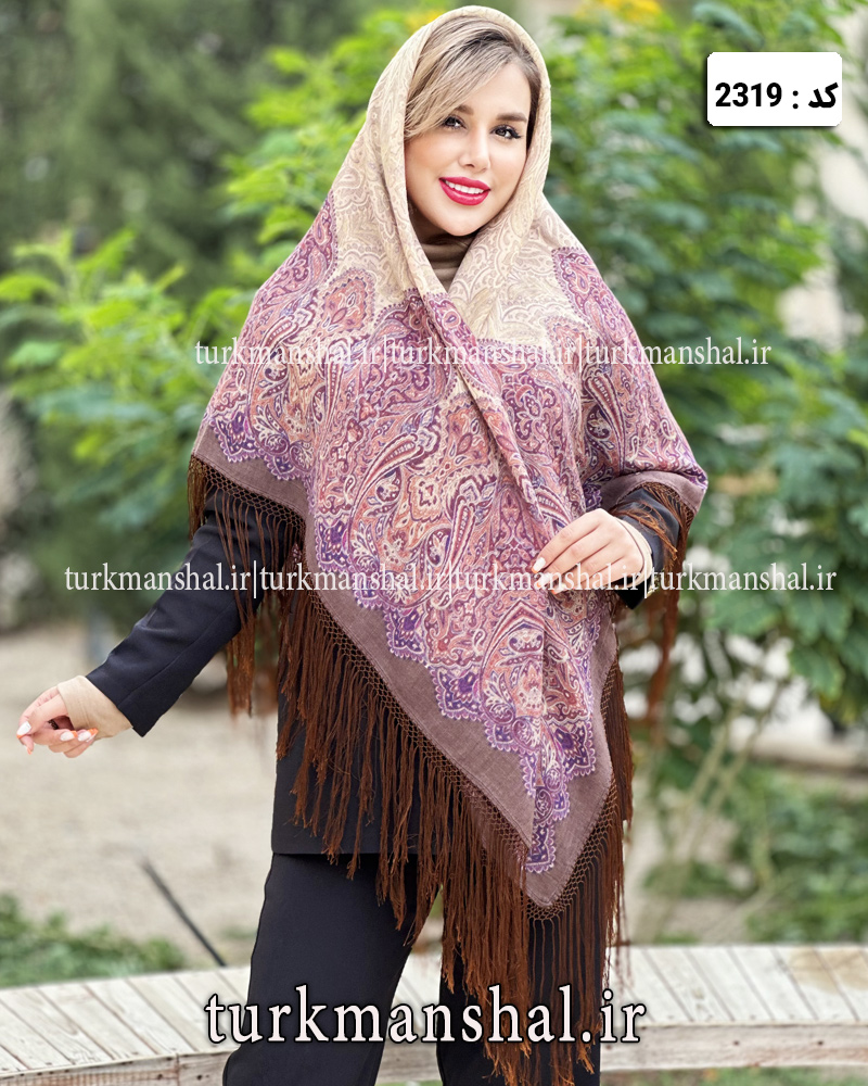 روسری ترکمنی طرح ایتالیایی