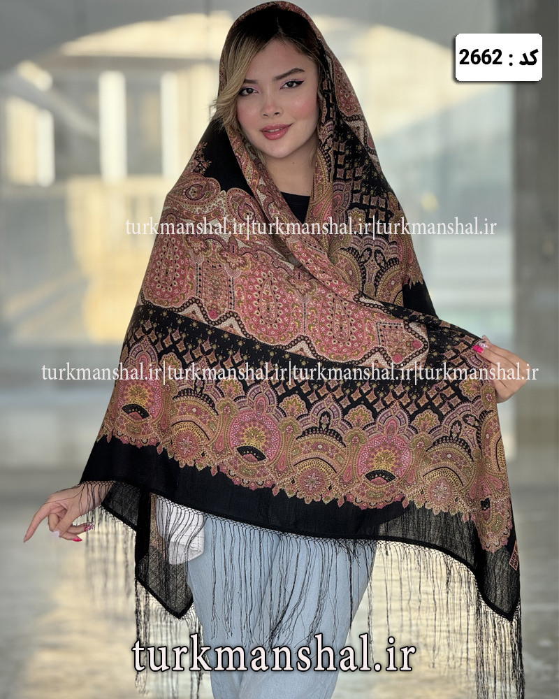 روسری ترکمنی طرح ایتالیایی