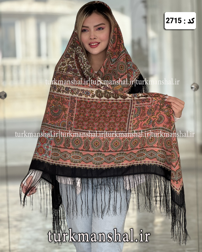 روسری ترکمنی طرح ایتالیایی
