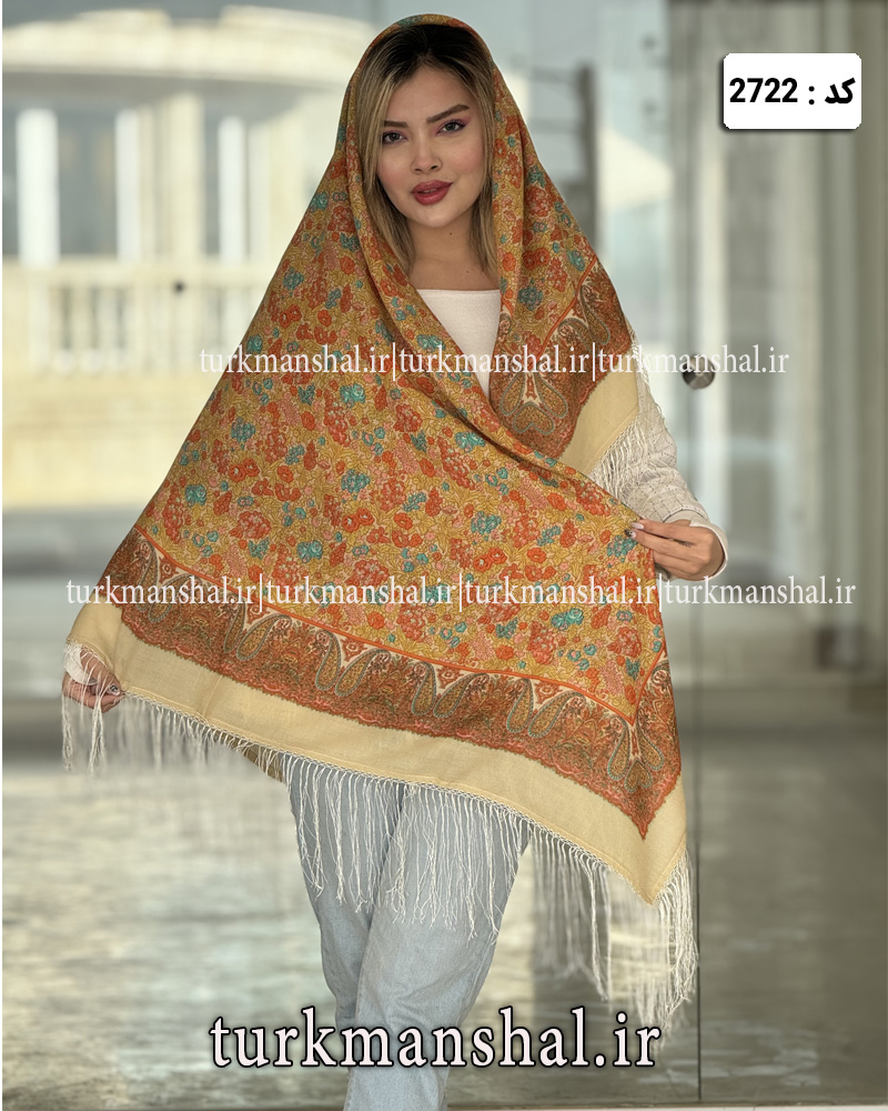روسری ترکمنی طرح ایتالیایی