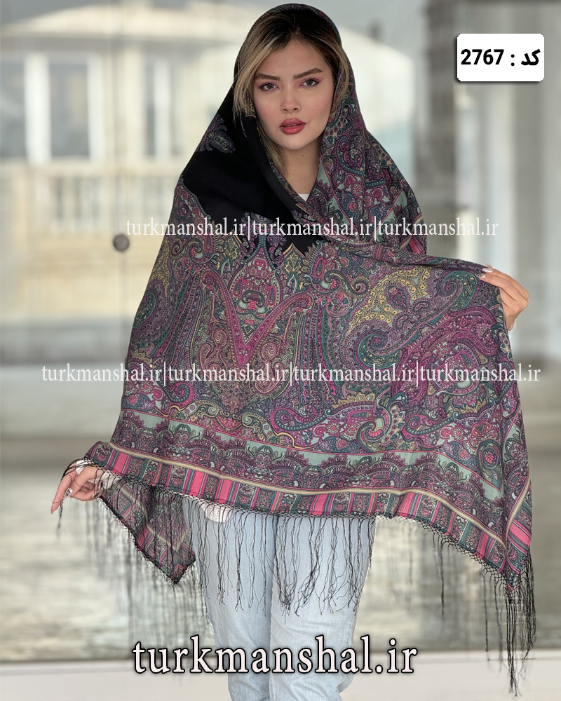 روسری ترکمنی طرح ایتالیایی