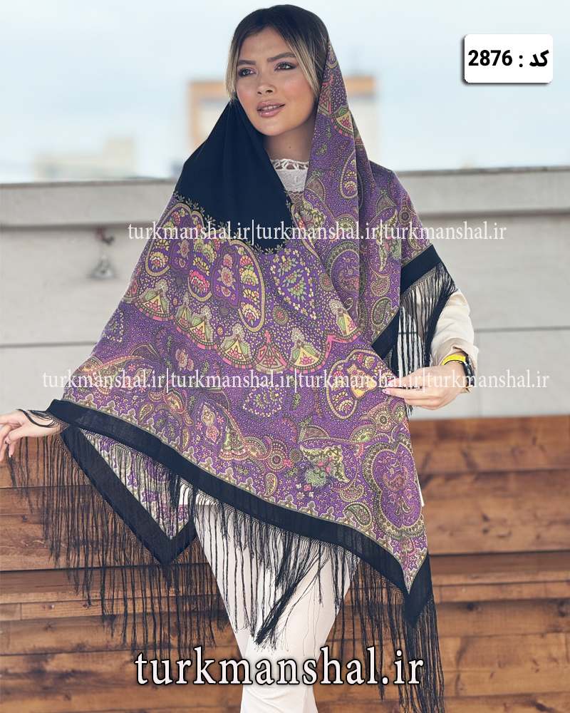 روسری ترکمنی طرح ایتالیایی