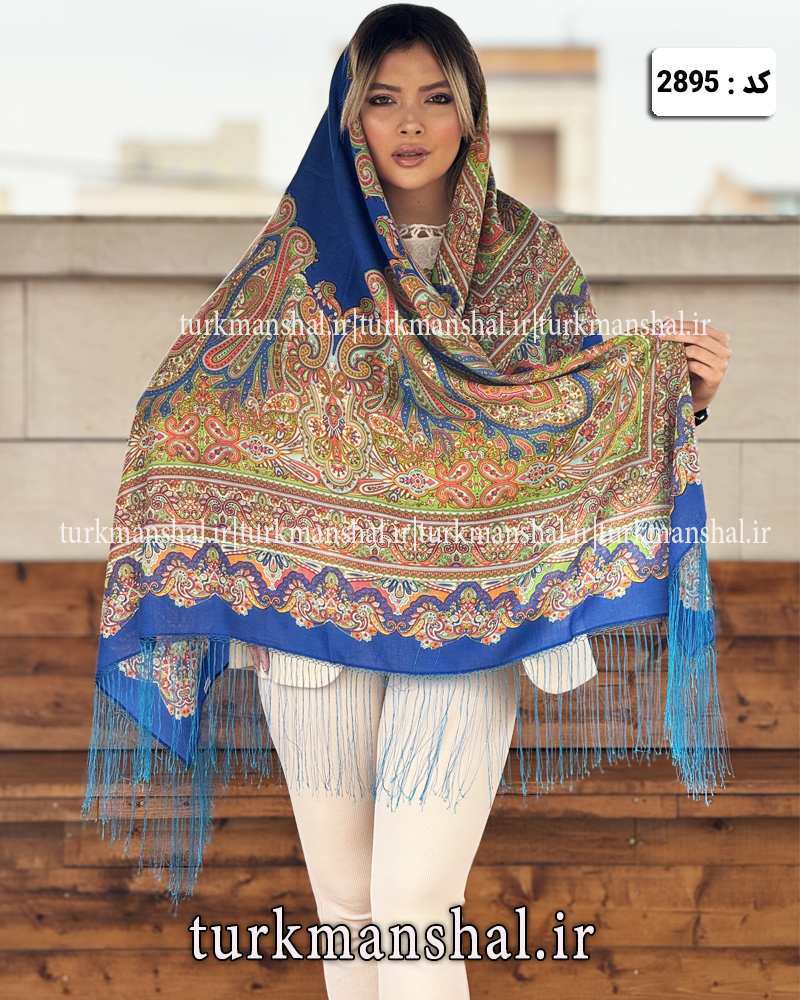 روسری ترکمنی طرح ایتالیایی