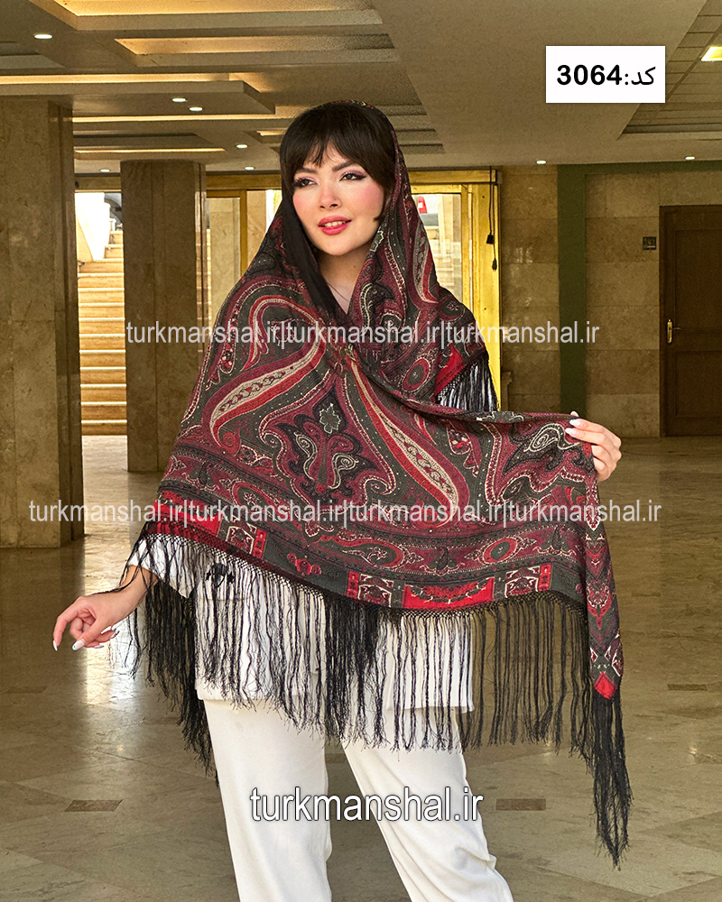روسری ترکمنی طرح ایتالیایی