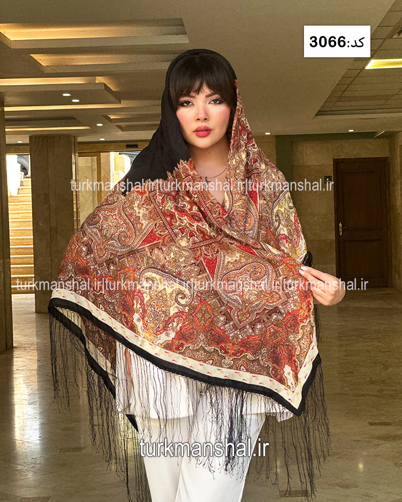 روسری ترکمنی طرح ایتالیایی