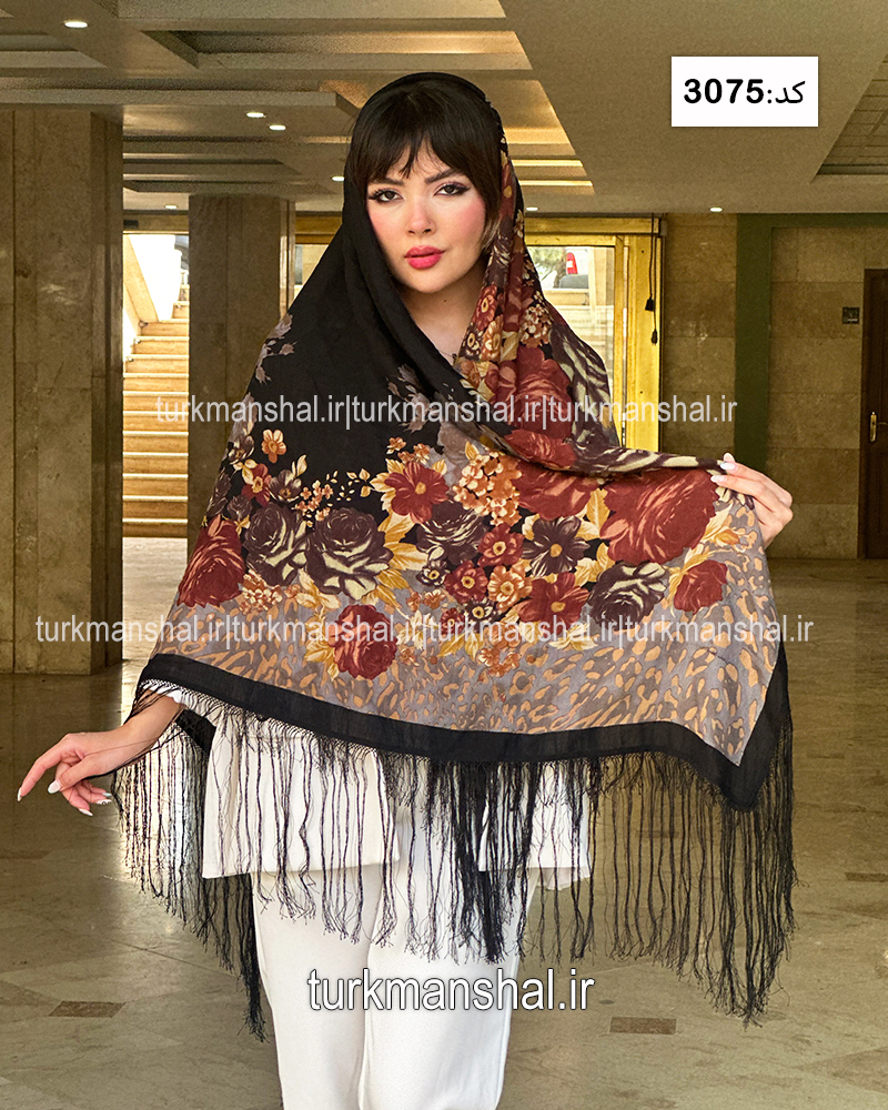 روسری ترکمنی طرح ایتالیایی