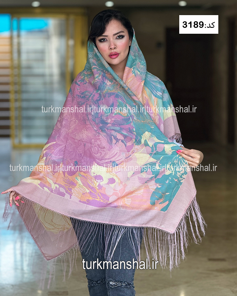 روسری ترکمنی طرح ایتالیایی