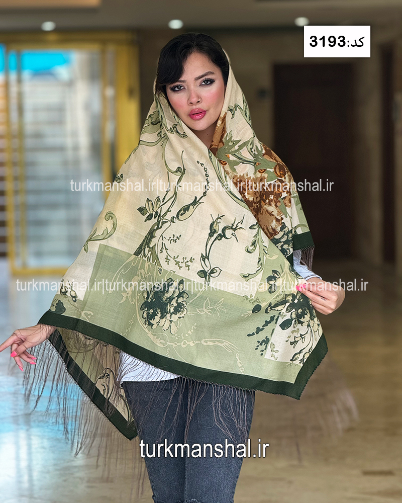 روسری ترکمنی طرح ایتالیایی