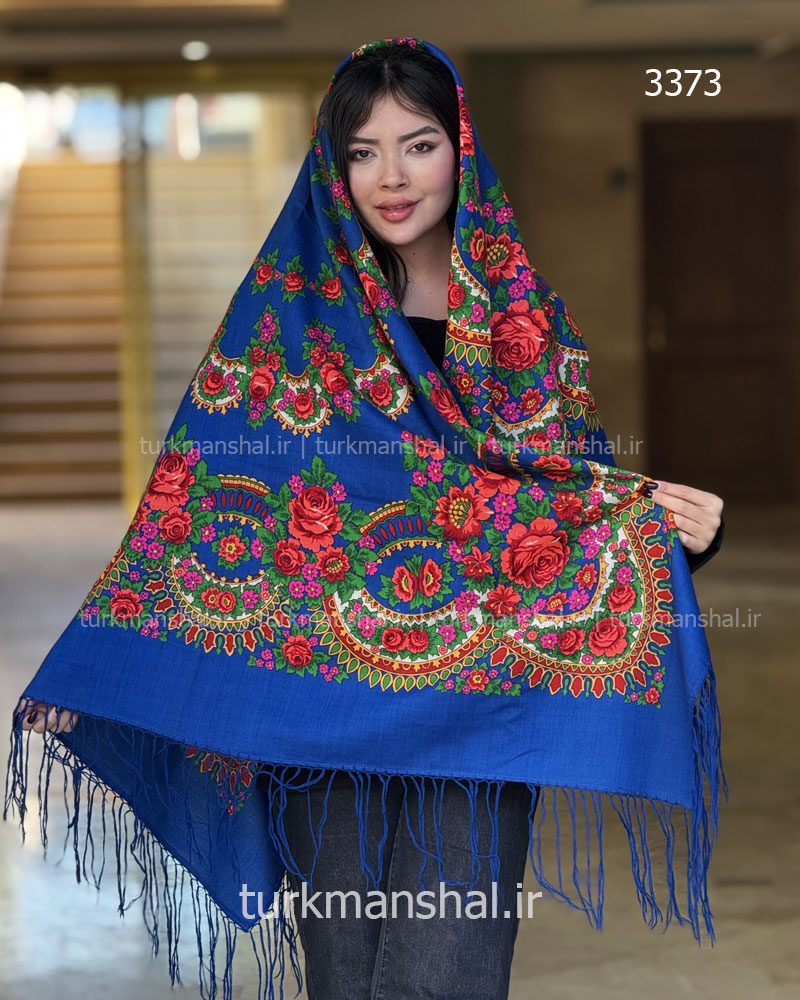 روسری ترکمنی پشمی اصیل