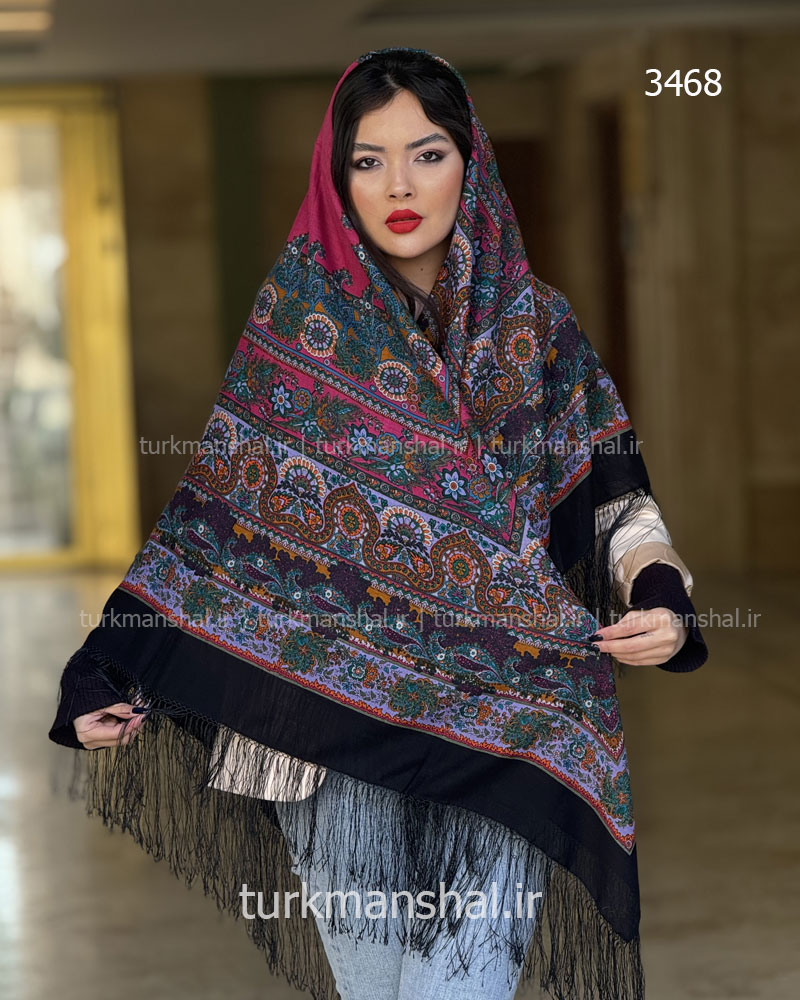 روسری ترکمنی طرح ایتالیایی