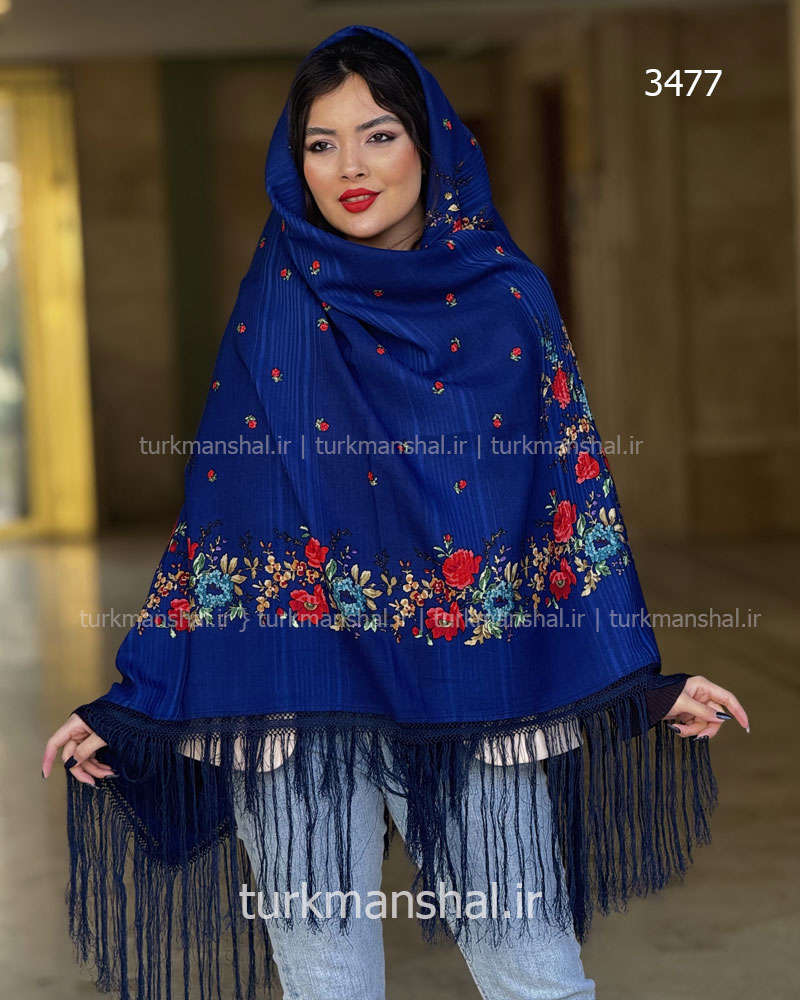 روسری ترکمنی پشمی اصیل