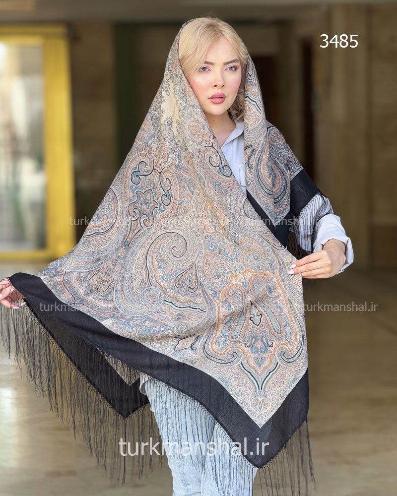 روسری ترکمنی طرح ایتالیایی