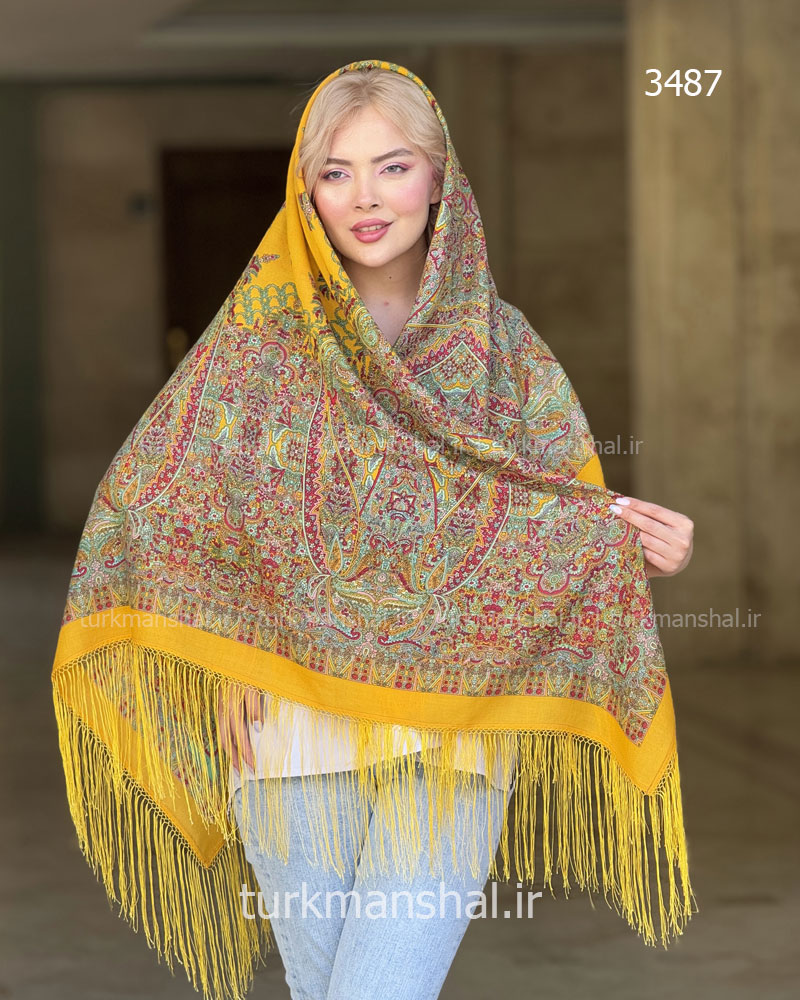 روسری ترکمنی طرح ایتالیایی