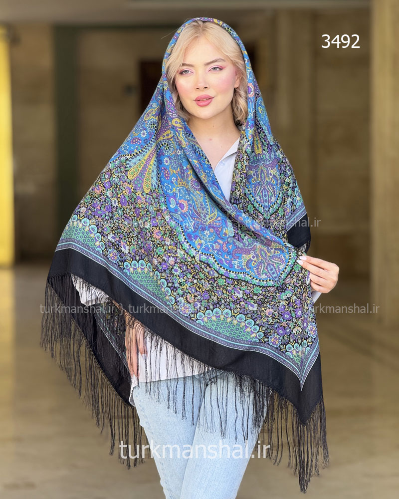 روسری ترکمنی طرح ایتالیایی