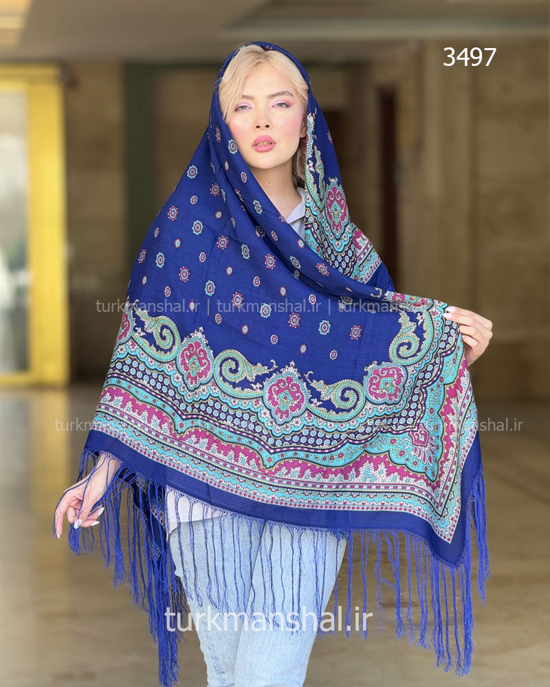 روسری ترکمنی طرح ایتالیایی