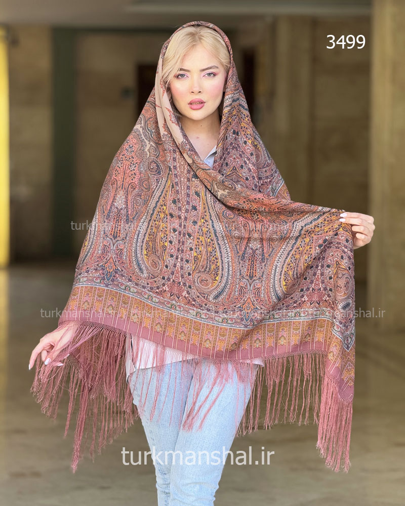 روسری ترکمنی طرح ایتالیایی