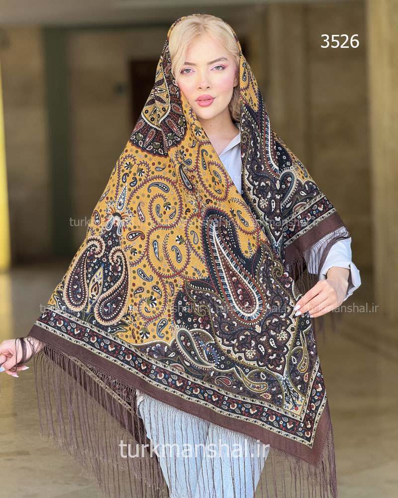روسری ترکمنی طرح ایتالیایی