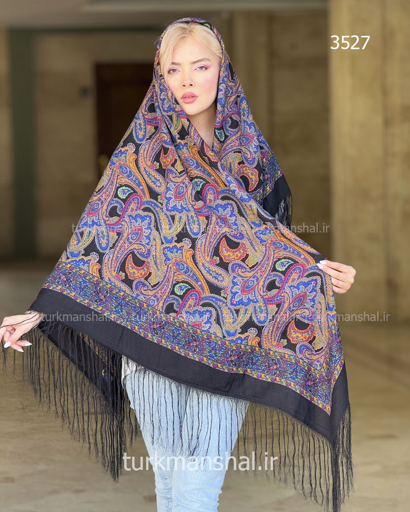 روسری ترکمنی طرح ایتالیایی