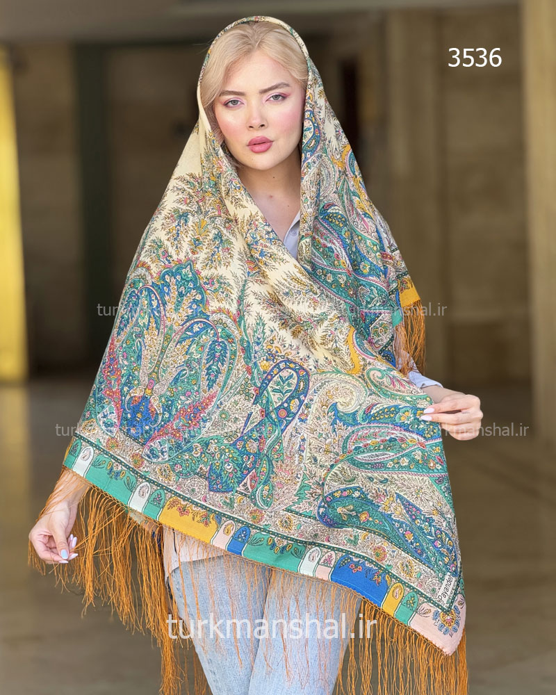 روسری ترکمنی طرح ایتالیایی