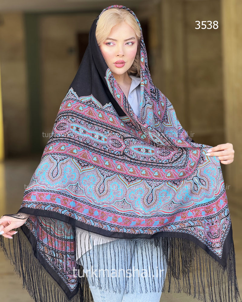 روسری ترکمنی طرح ایتالیایی
