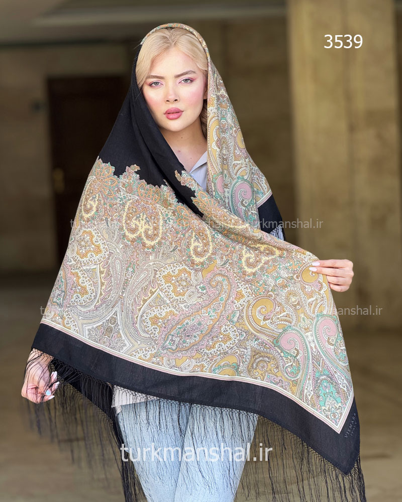 روسری ترکمنی طرح ایتالیایی