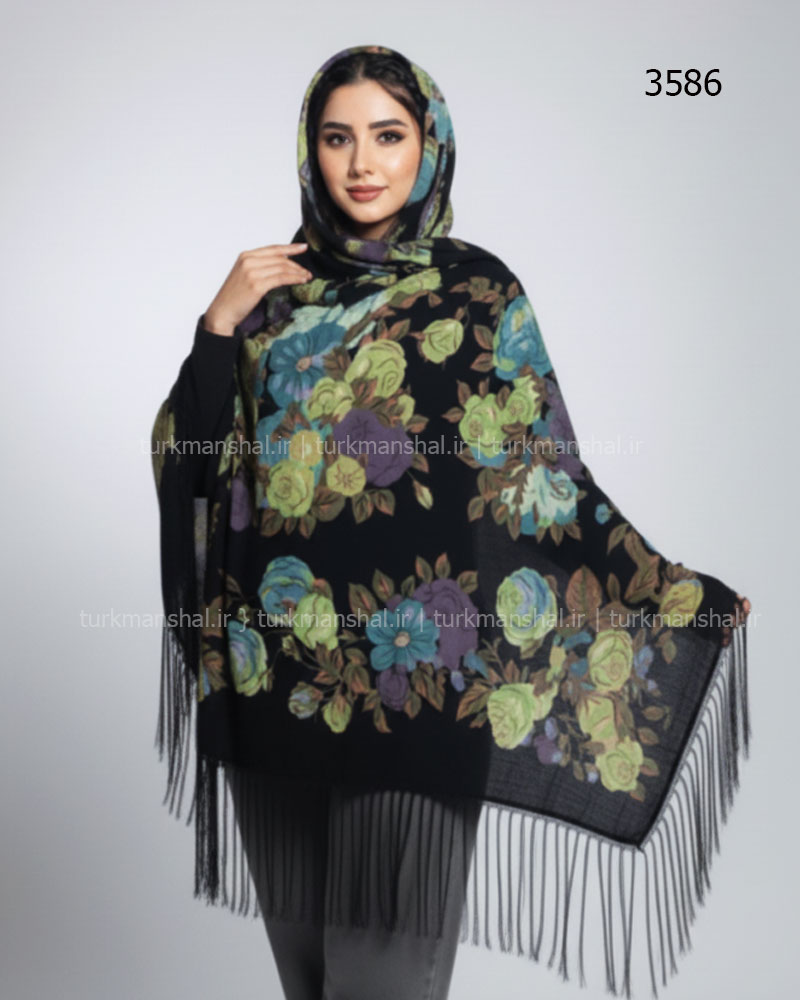 روسری ترکمنی طرح ایتالیایی