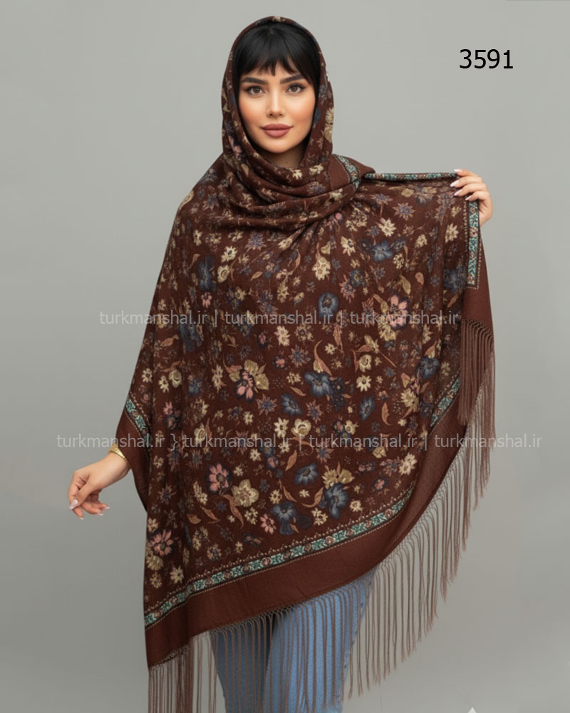 روسری ترکمنی طرح ایتالیایی