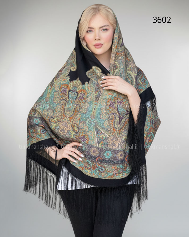 روسری ترکمنی طرح ایتالیایی