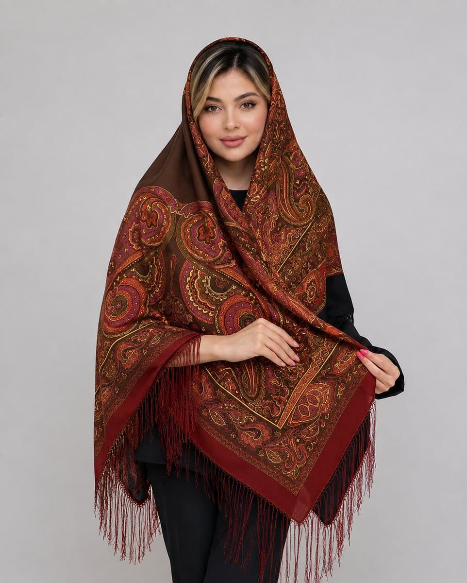 چارقد ایتالیایی پشم ریز