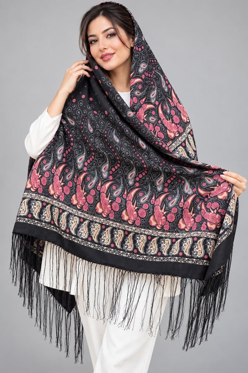 روسری سنتی نخ ترک