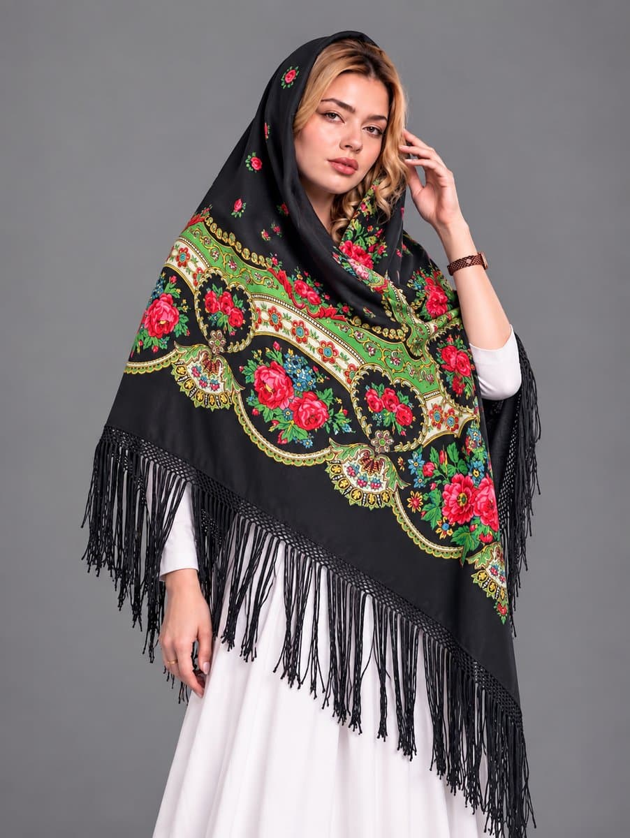 چارقد زیبای پشمی