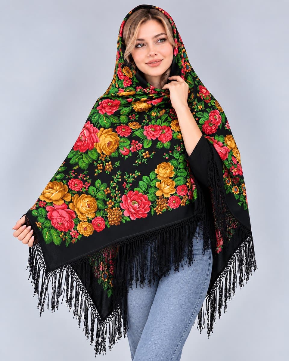 چارقد زیبای پشمی