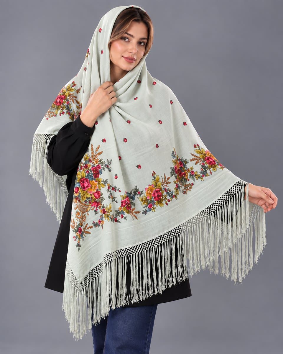 چارقد زیبای پشمی