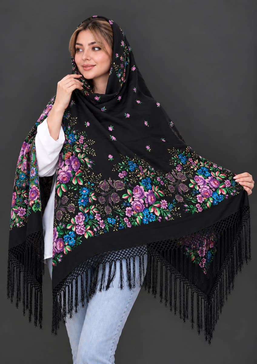 چارقد زیبای پشمی