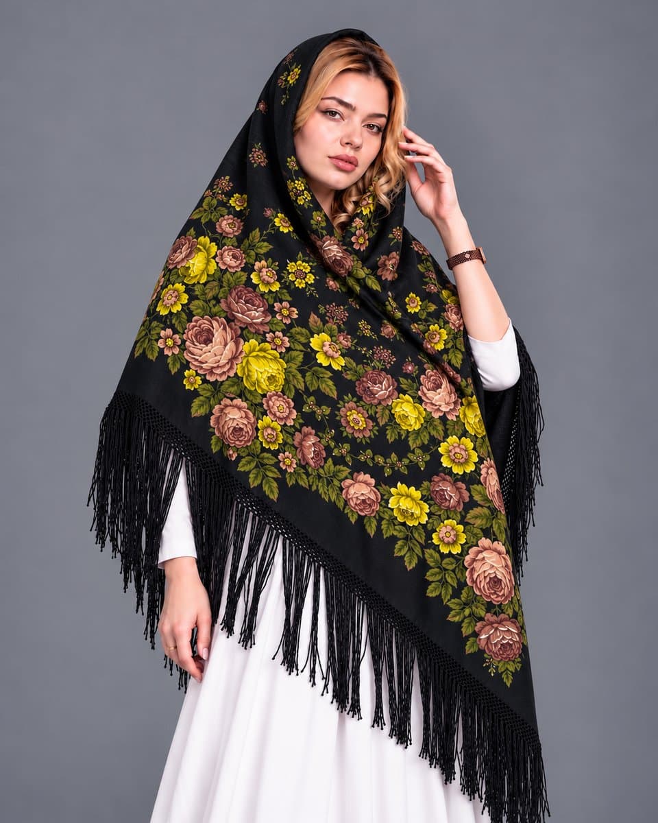 چارقد زیبای پشمی