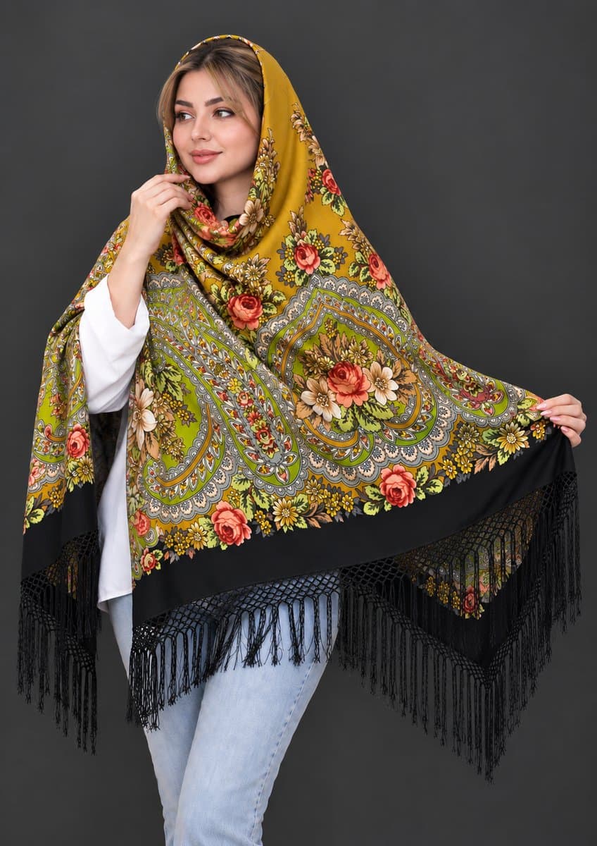 چارقد زیبای پشمی