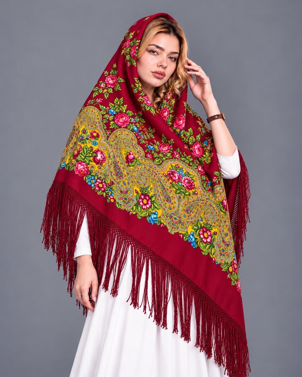 چارقد زیبای پشمی