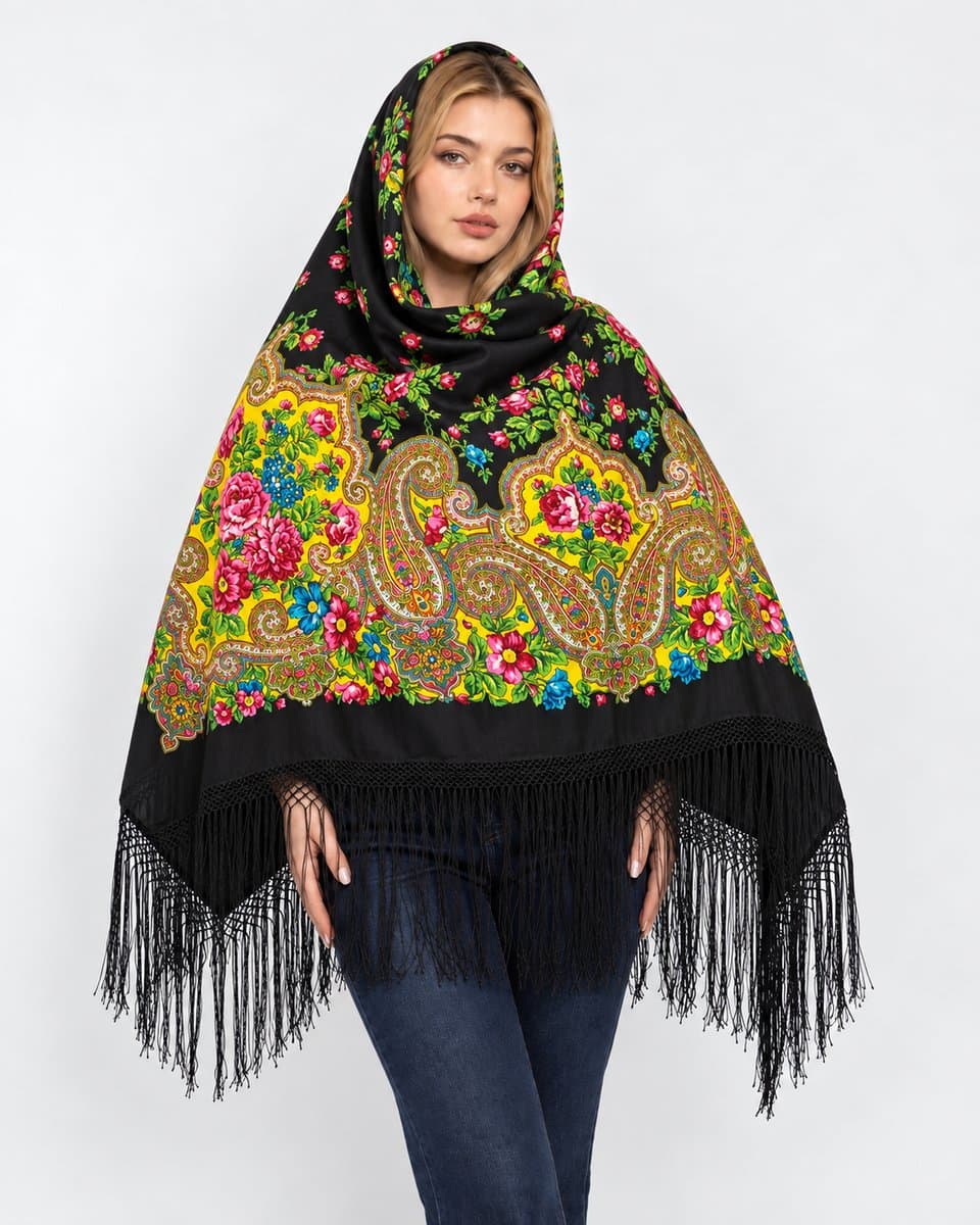 چارقد زیبای پشمی
