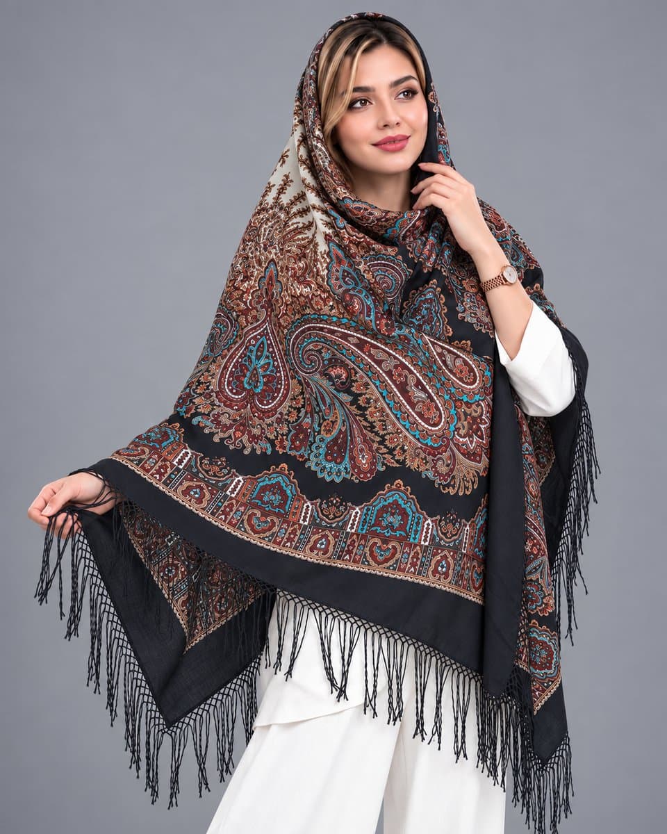 روسری سنتی نخ ترک