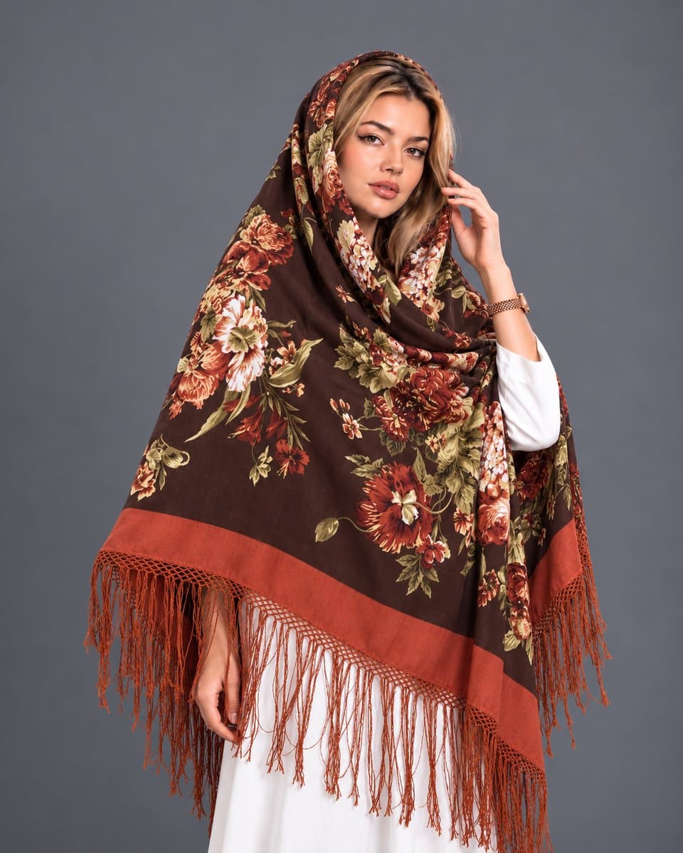 روسری سنتی نخ ترک