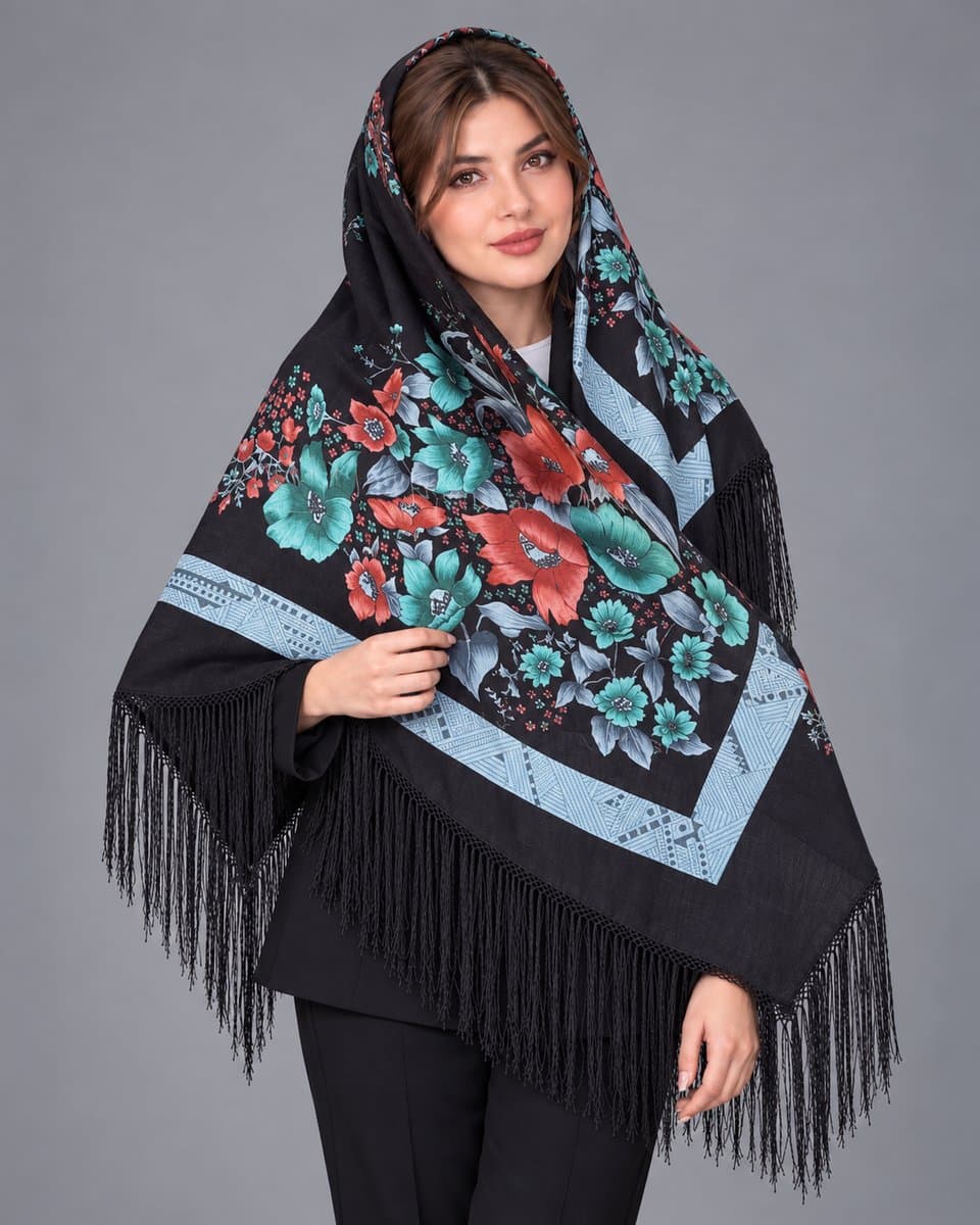 روسری سنتی نخ ترک