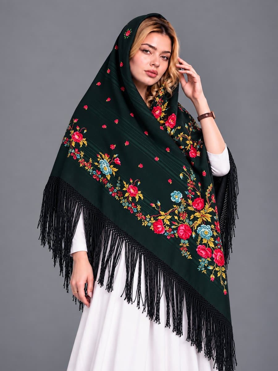 چارقد زیبای پشمی