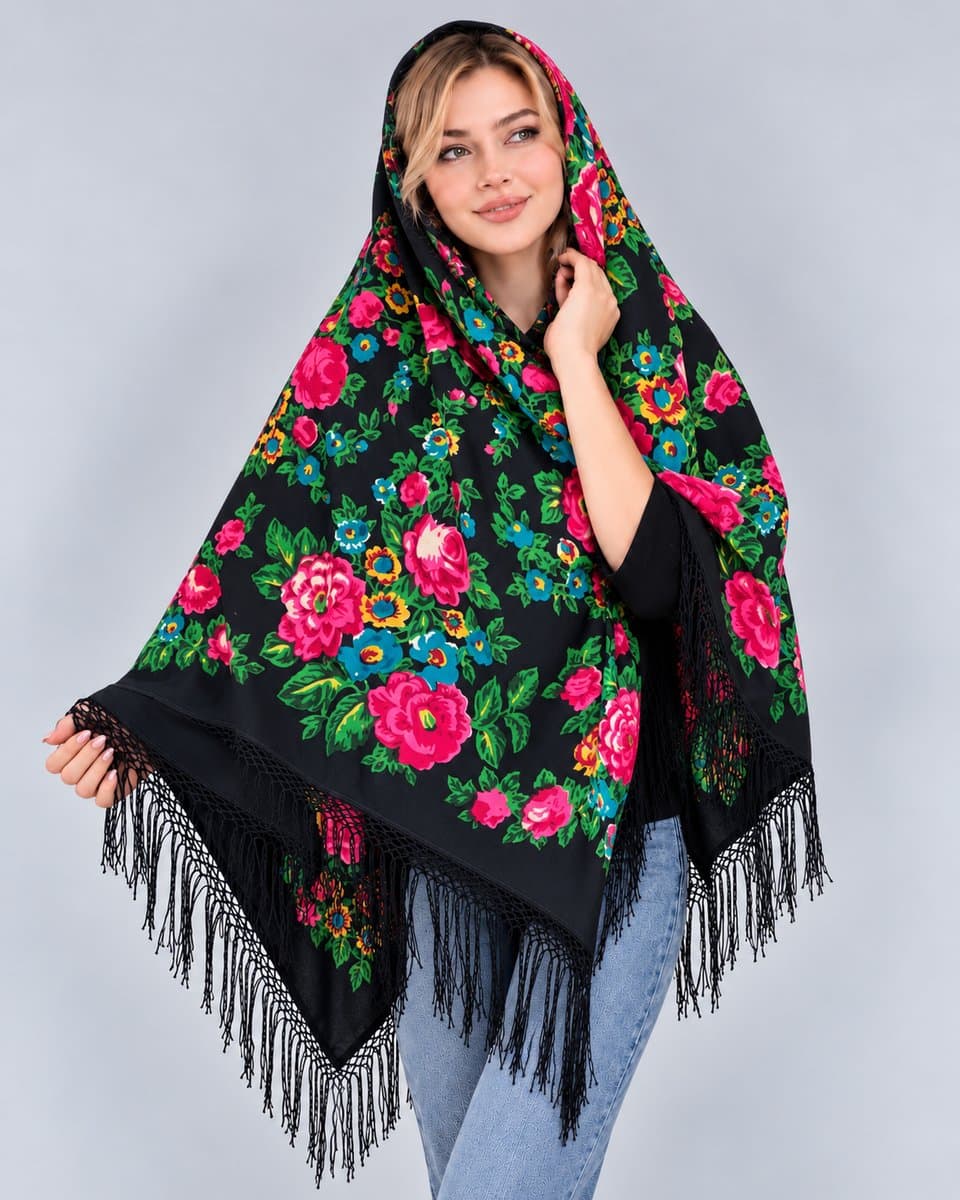 چارقد زیبای پشمی